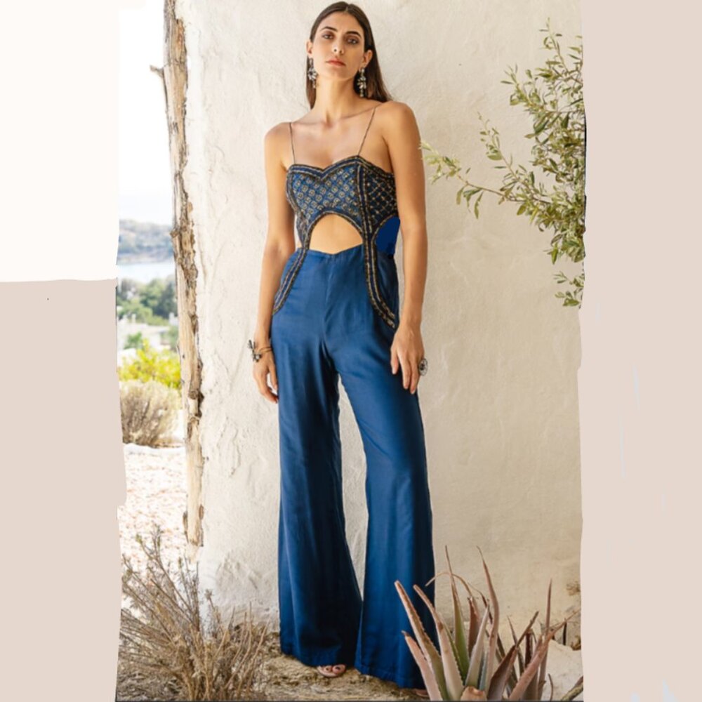 Brand New PINNACLE BY SHRUTI SANCHETI EMBROIDERED JUMPSUIT